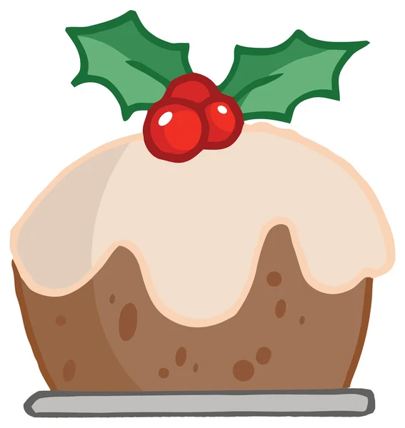 Smakelijke Christmas pudding — Stockvector