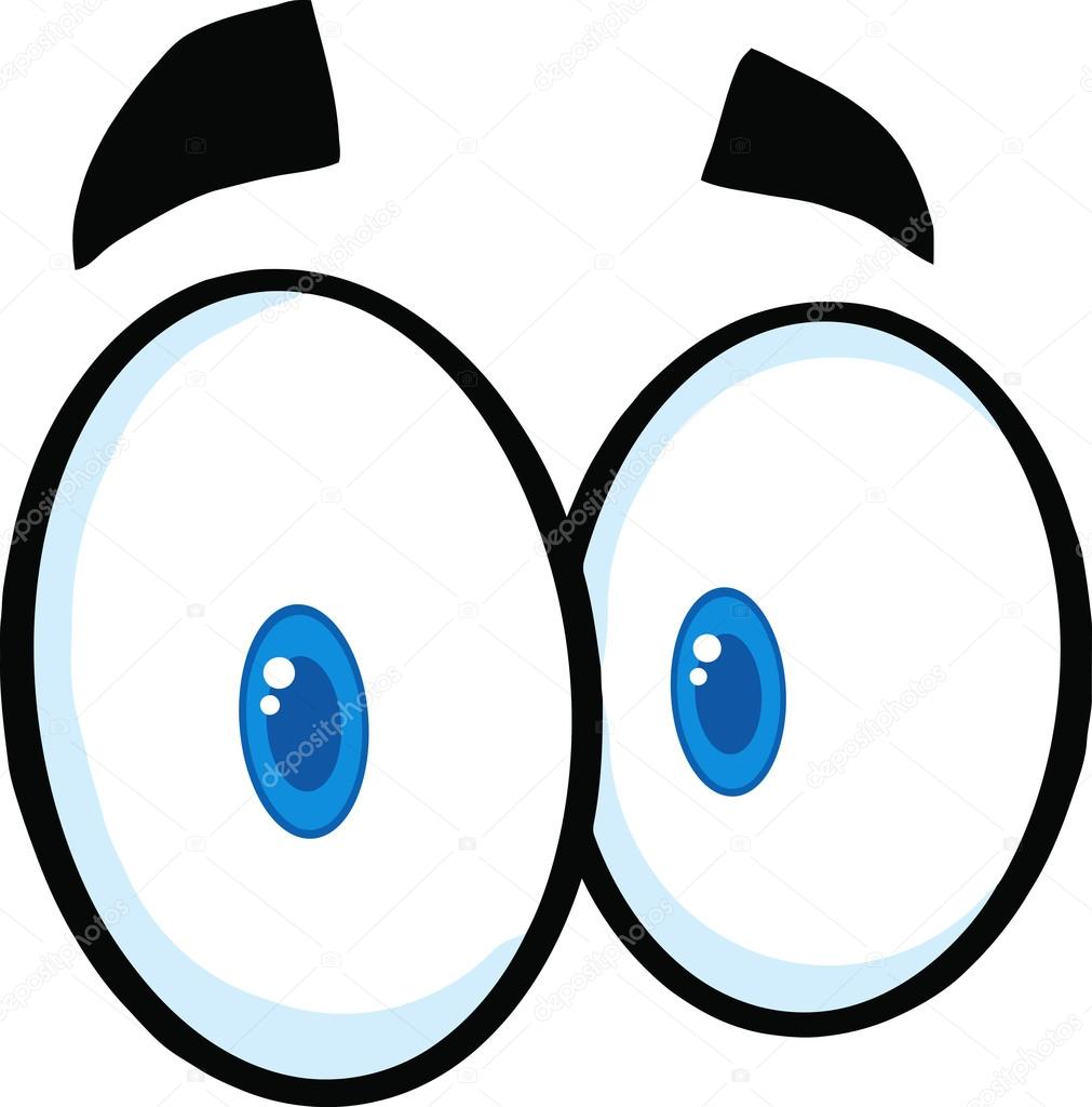 confused cartoon eyes