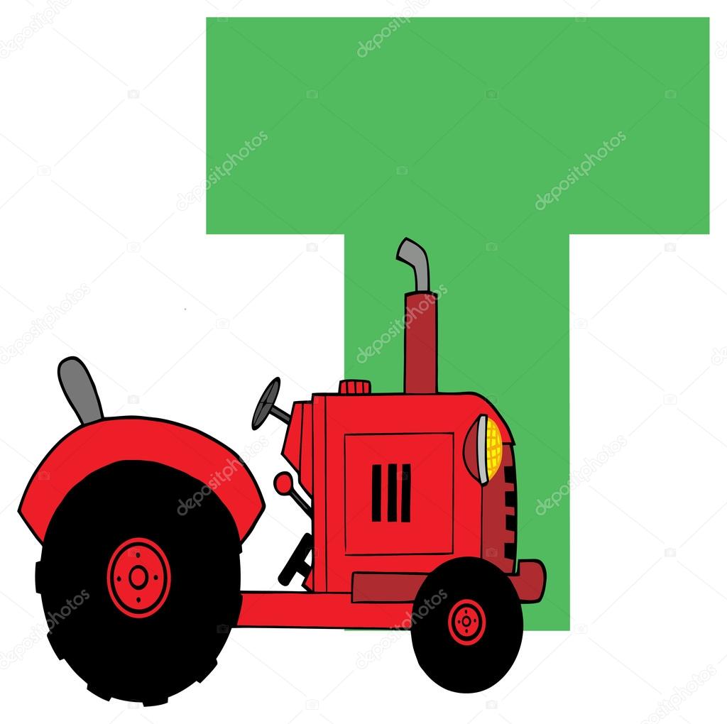 T letter with cartoon tractor Stock Vector Image by ©HitToon #61072897 T letter with cartoon tractor Stock Vector Image by ©HitToon #61072897