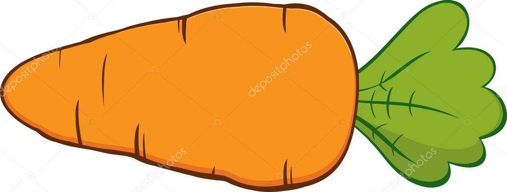 Orange Cartoon Carrot.
