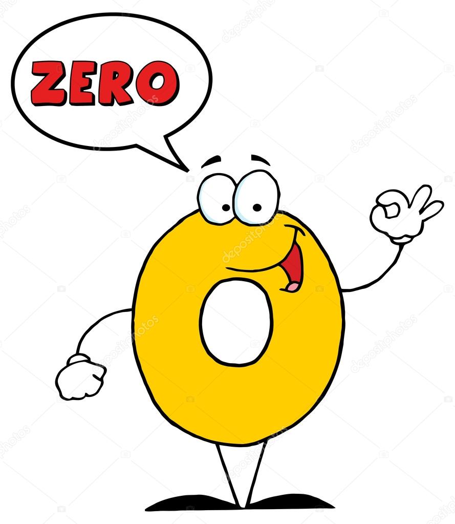 Cartoon number zero character Stock Vector Image by ©HitToon #61073979