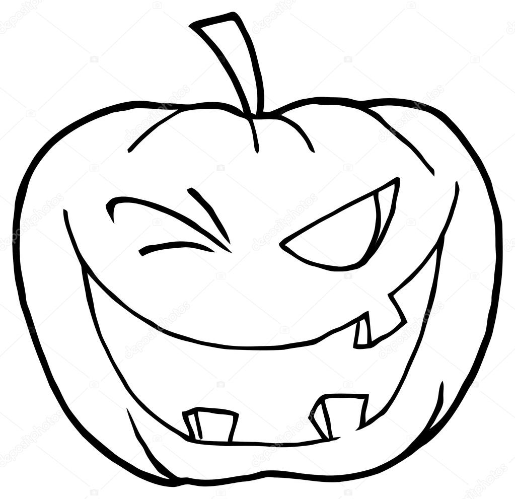 Cartoon Jack O Lantern Stock Vector Image by ©HitToon #61074311