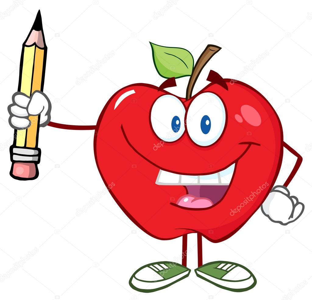 Manzana roja sosteniendo un lápiz . vector, gráfico vectorial © HitToon imagen #61074781 Manzana roja sosteniendo un lápiz . vector, gráfico vectorial © HitToon imagen #61074781
