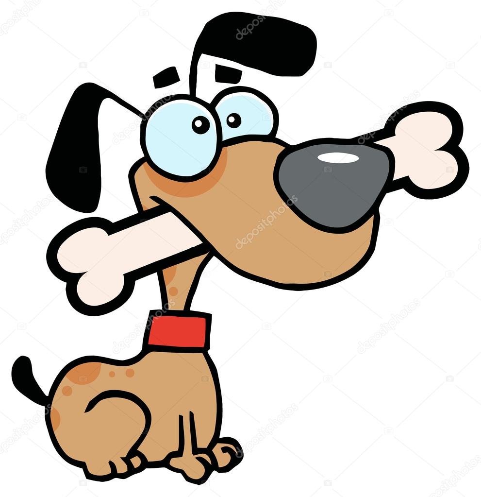 Cartoon dog with bone Stock Vector Image by ©HitToon #61075777 Cartoon dog with bone Stock Vector Image by ©HitToon #61075777