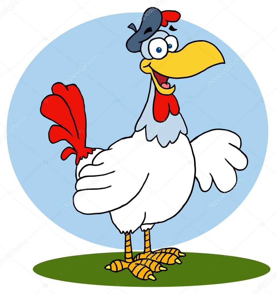 cartoon rooster character