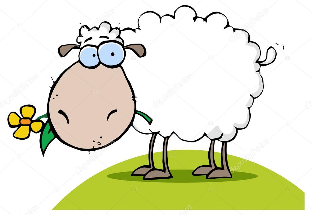 White Sheep Cartoon Character Stock Vector Image by ©HitToon #61078931