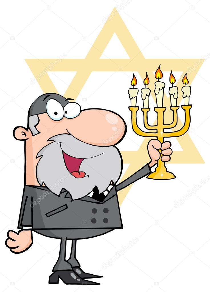 cartoon Rabbi character