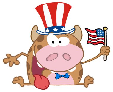 karikatür inek karakter