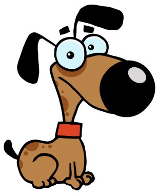 Cute karikatür köpek