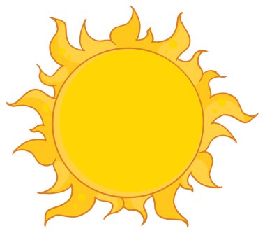 sarı güneş parlıyor