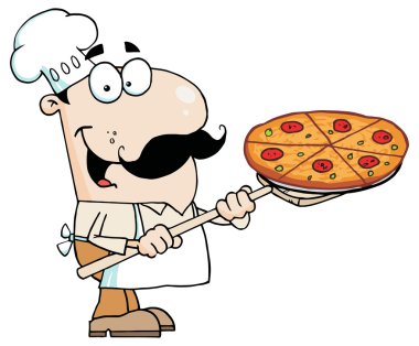 Şef tutar kadar Pizza