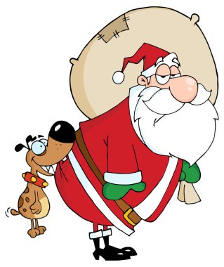 Noel Baba ve köpek çizgi film