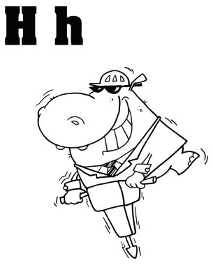 su aygırı ile Alfabe harf H