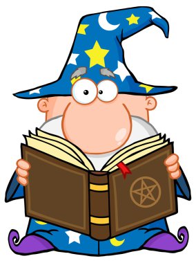 sihirli bir kitap Sihirbazı