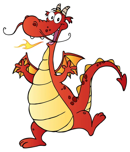 Dragon seriefigur — Stock vektor