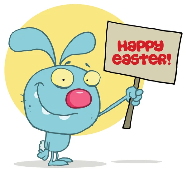 Cartone animato coniglietto di Pasqua — Vettoriale Stock