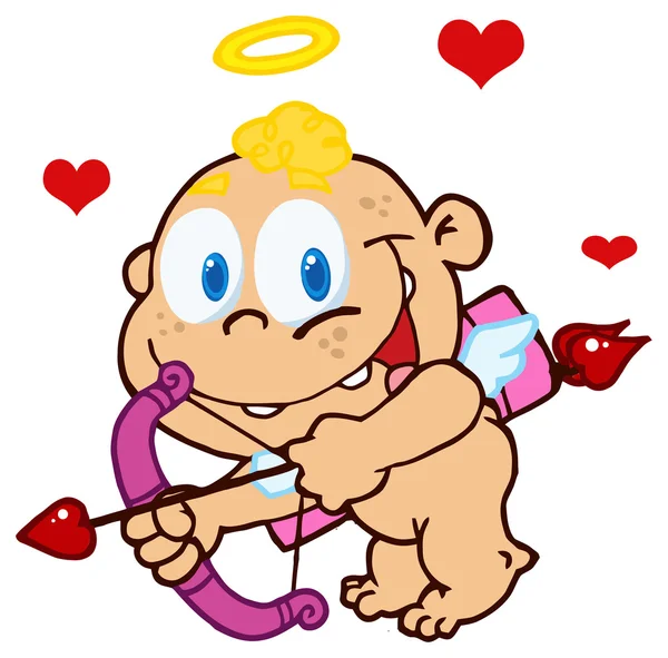 Cartoon Baby Cupid — Stockvector