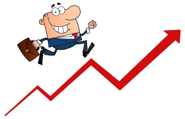 Cartoon businessman character — Stock Vector