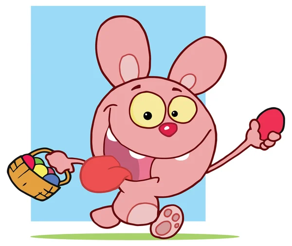 Cartoon Easter rabbit — Stock Vector