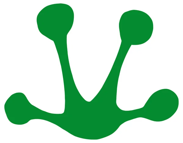 Zelená žába tisk. — Stockový vektor