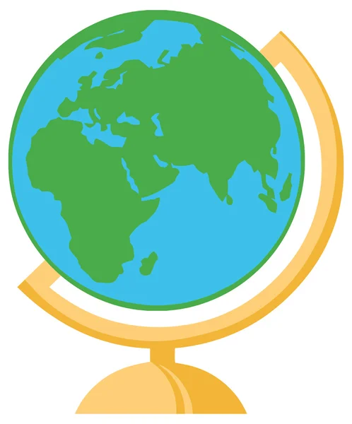 Globe terrestre coloré — Image vectorielle