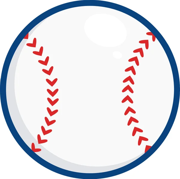 Pelota de béisbol azul — Archivo Imágenes Vectoriales