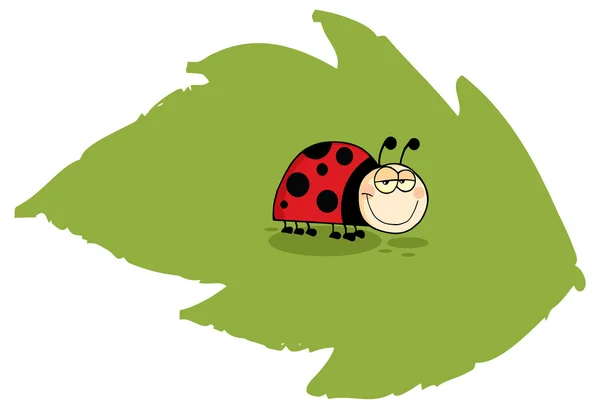 Ladybug Cartoon Character — Stock Vector