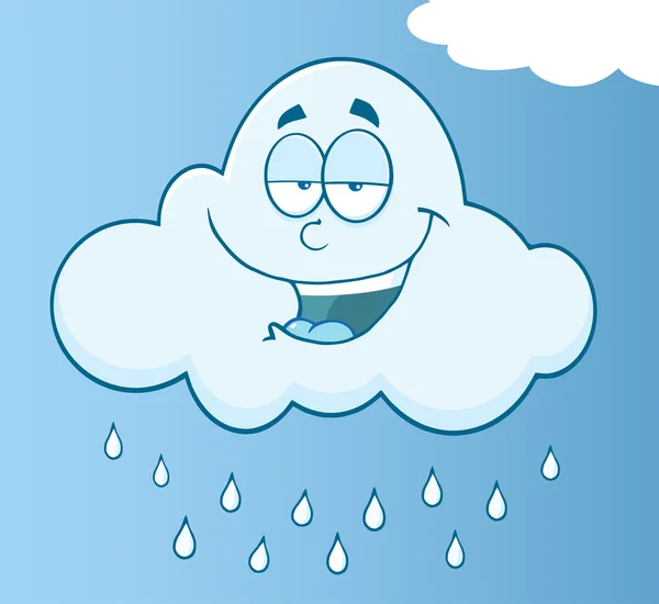 Happy Raining Cloud — Stock Vector