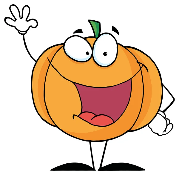 Happy cartoon Pumpkin — Stock Vector