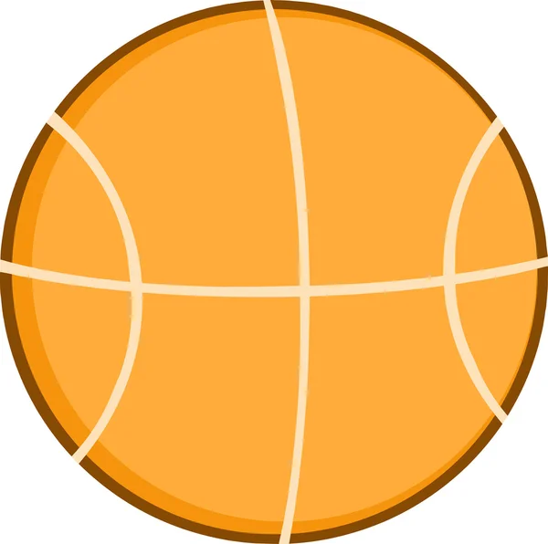 Orange Basketball ball. — Stock Vector