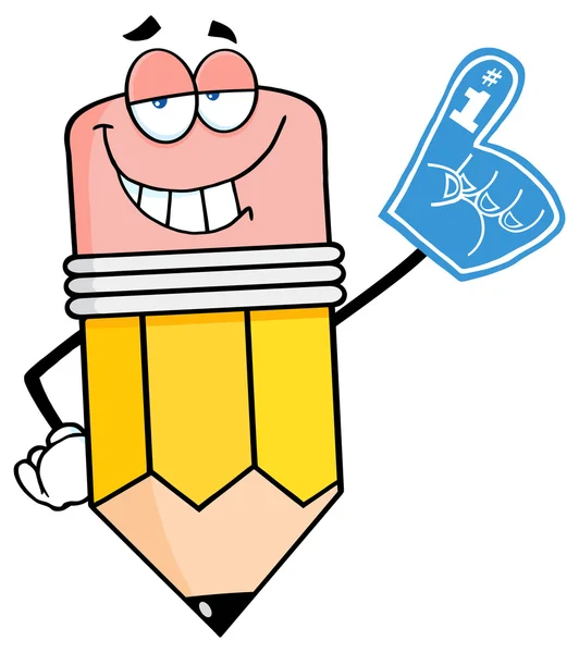 Cartoon Pencil With Face