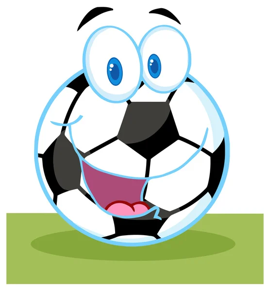 Персонаж футбольного мяча — стоковый вектор