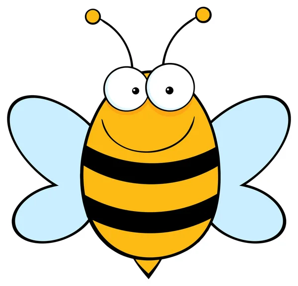 Carácter de mascota de abeja — Vector de stock