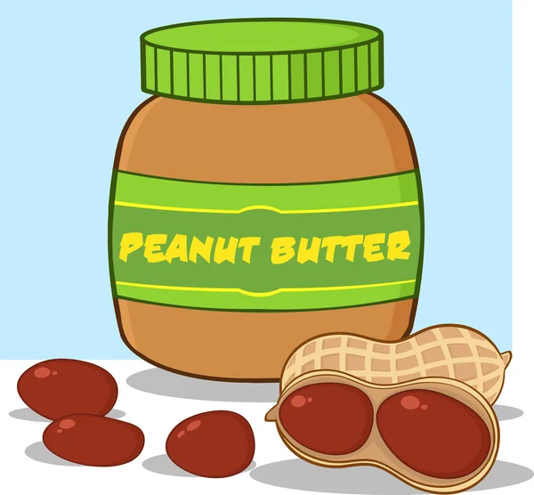 Peanut Butter Jar — Stock Vector