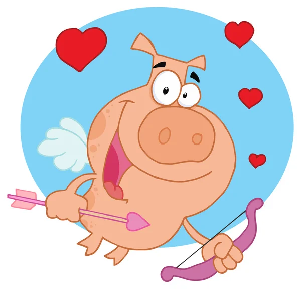 Día de San Valentín Cupido — Vector de stock