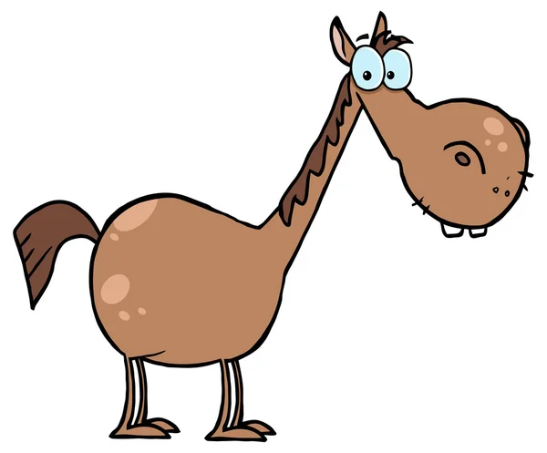 Cartoon karakter paard — Stockvector