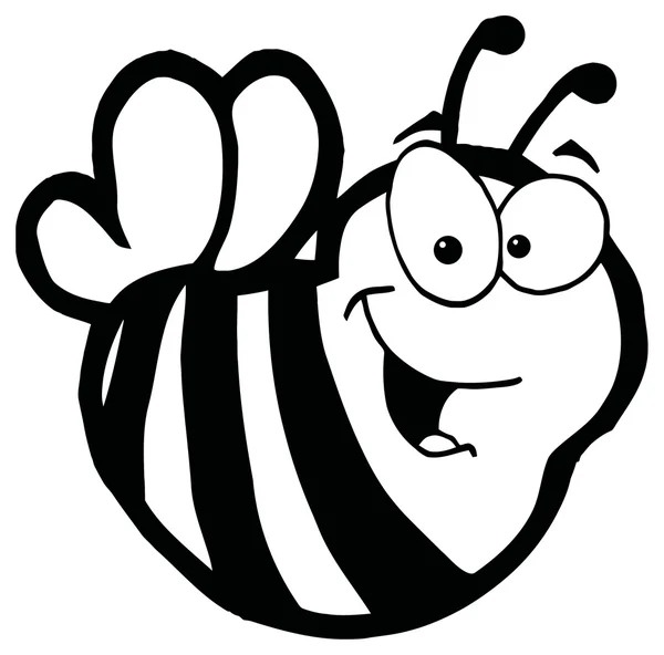Μέλισσα χαρακτήρα κινουμένων σχεδίων — Διανυσματικό Αρχείο