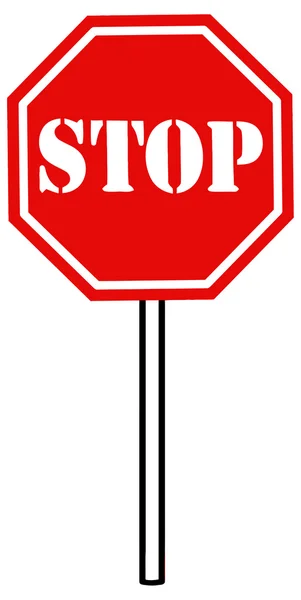 Trafik tecken stopp — Stock vektor