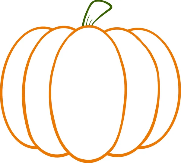 Ilustración de dibujos animados de calabaza — Vector de stock