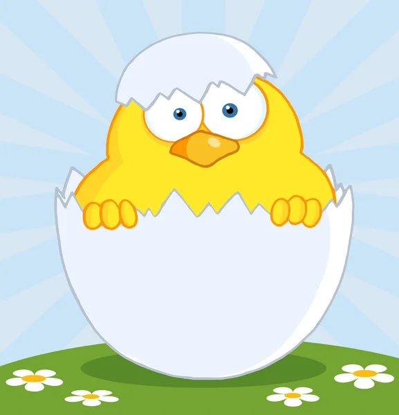 Gele Chick verrassen — Stockvector