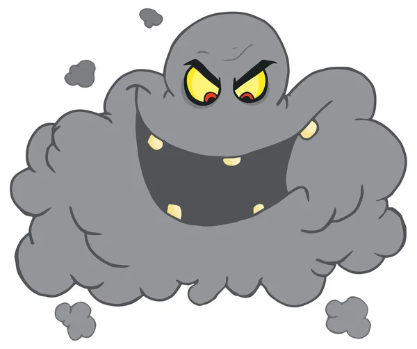 Smog Cloud character — Stock Vector