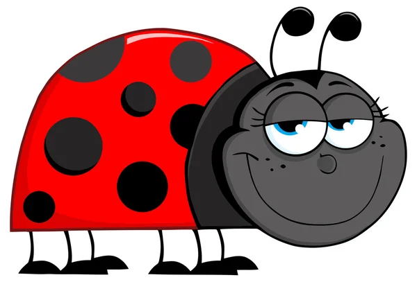 Happy Ladybug   Character. — Stock Vector