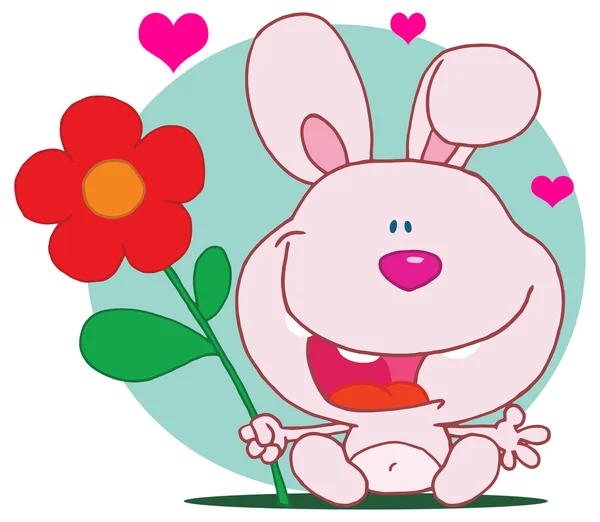 Rabbit Cartoon Character — Stock Vector