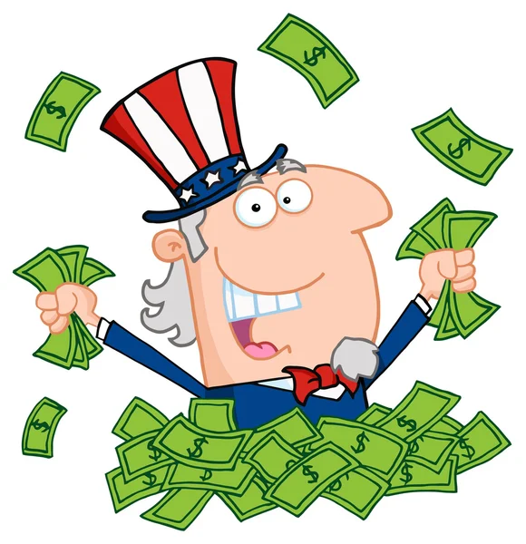 Uncle Sam character — Stock Vector
