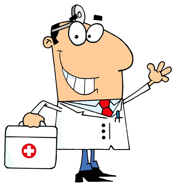 Cartoon Doctor character — Stock Vector