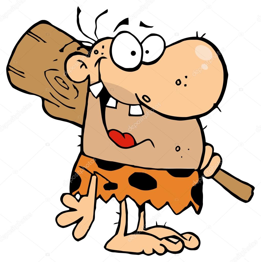 cartoon caveman character