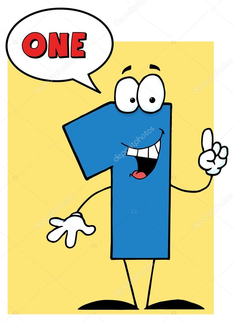 Number One With Speech Bubble Stock Vector by ©HitToon 61083223