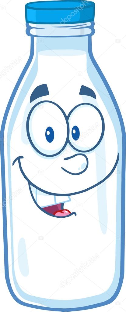 Smiling Milk Bottle Stock Vector Image by ©HitToon #61084003