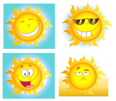 sarı güneş parlıyor