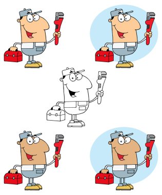 toolbox ile inşaat işçisi
